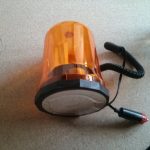 Girofar cu bec 24V Alimentare bricheta, magnet