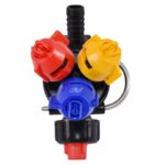 Stropitor complet intermediar cu 3 diuze si un picurator pentru instalatie erbicidator