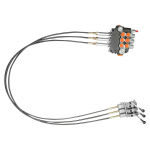 Distribuitor hidraulic cu 3 manete, lungime cablu 2.5m presiune 250 bar debit 80L/min Breckner Germany - imagine 2