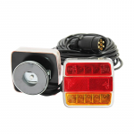 Set lampi LED magnetice pentru remorca, fisa 7 pini, cablu intre stopuri de 2,5m, cablu fisa 7.5m 12 V