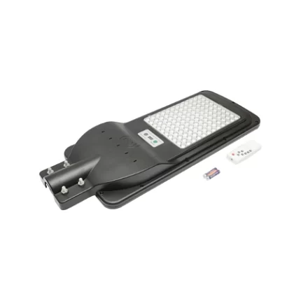 Lampa LED cu prindere pe stalp pentru iluminat stradal 6V/150W cu panou solar monocristalin si senzor de miscare  Cod: BK69221 Echivalență: DISDW57