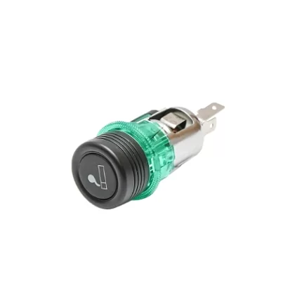 Priza cu bricheta auto universala fi28 12/24V 10A, cu lumina integrata verde  Cod: BK92087 Echivalență: DISFD40