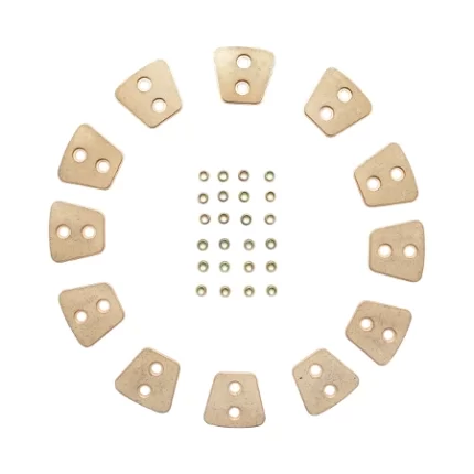 Set 12 ferodouri cu nituri pentru disc ambreiaj 11 toli UTB U-445 si Fiat Cod: UTB50.16.057 Echivalență: DISFA07
