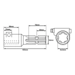 Adaptor cardan trecere Z6 1 3/8 la Z6 1 3/4 - imagine 2