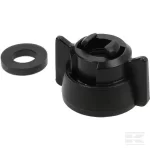 Capac duză baionetă SW10/8 negru cu garnitură 25
