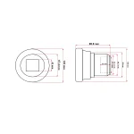 Semimosor lagar disc cu patrat de 41mm model nou mare pentru Vogel Noot - imagine 4