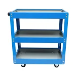 Carucior metalic pe roti cu 3 rafturi pentru scule 510x260x575mm