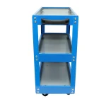 Carucior metalic pe roti cu 3 rafturi pentru scule 510x260x575mm - imagine 3