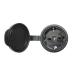 Cupla schuko cauciuc 250V, 16A cu maner, capac si impamantare IP44 - imagine 2