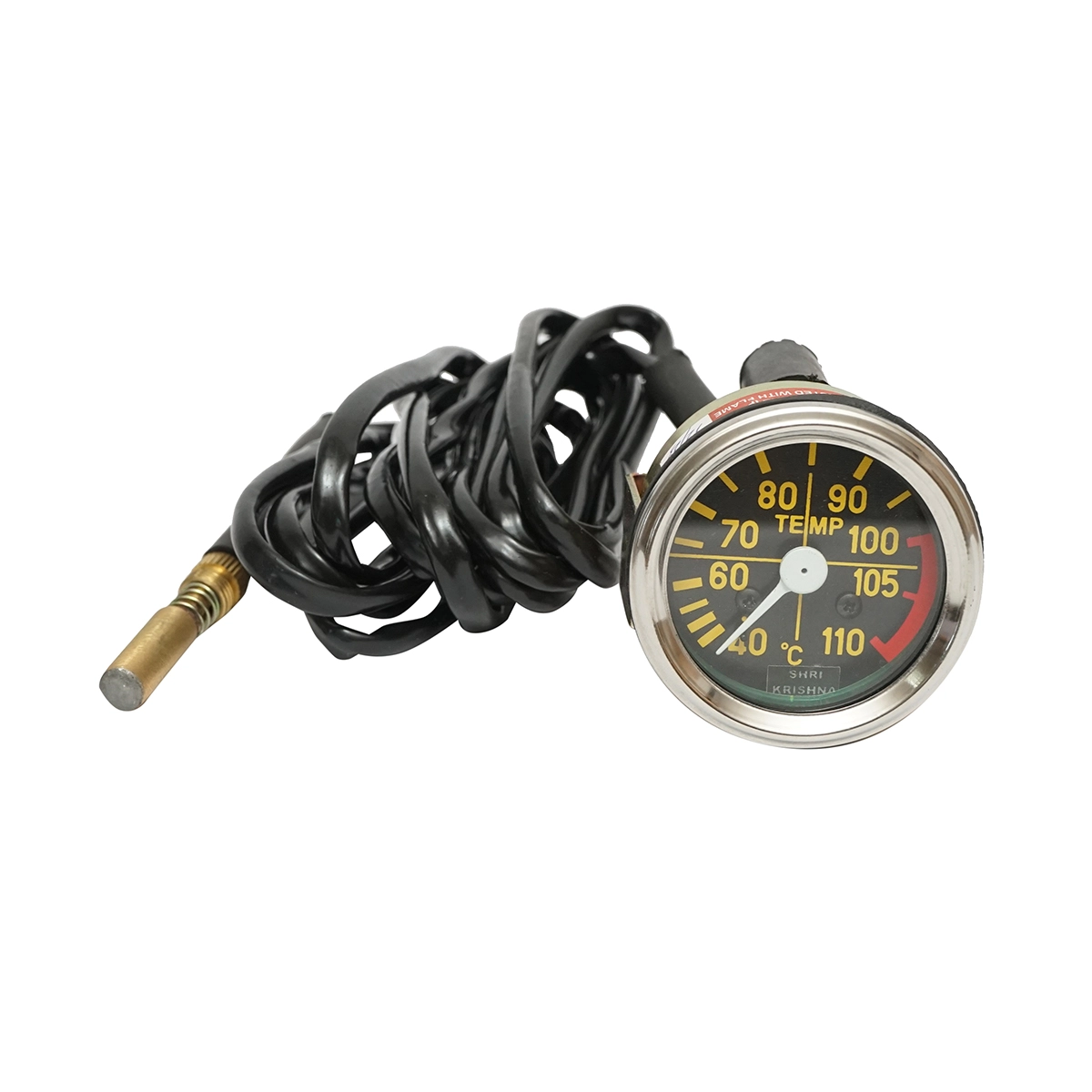 Indicator temperatura apa mecanic cu sonda pentru JCB cod OEM 704-50099 Indicator temperatura apa mecanic cu sonda pentru JCB cod OEM 704-50099 - imagine 1