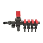 Distribuitor cu 4 cai si manometru cu glicerina pentru erbicidator (compatibil model polonez) - imagine 4