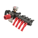Distribuitor cu 4 cai si manometru cu glicerina pentru erbicidator (compatibil model polonez) - imagine 2