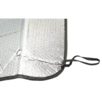 Parasolar parbriz auto 130x60cm folie de aluminiu si ventuze de fixare - imagine 3