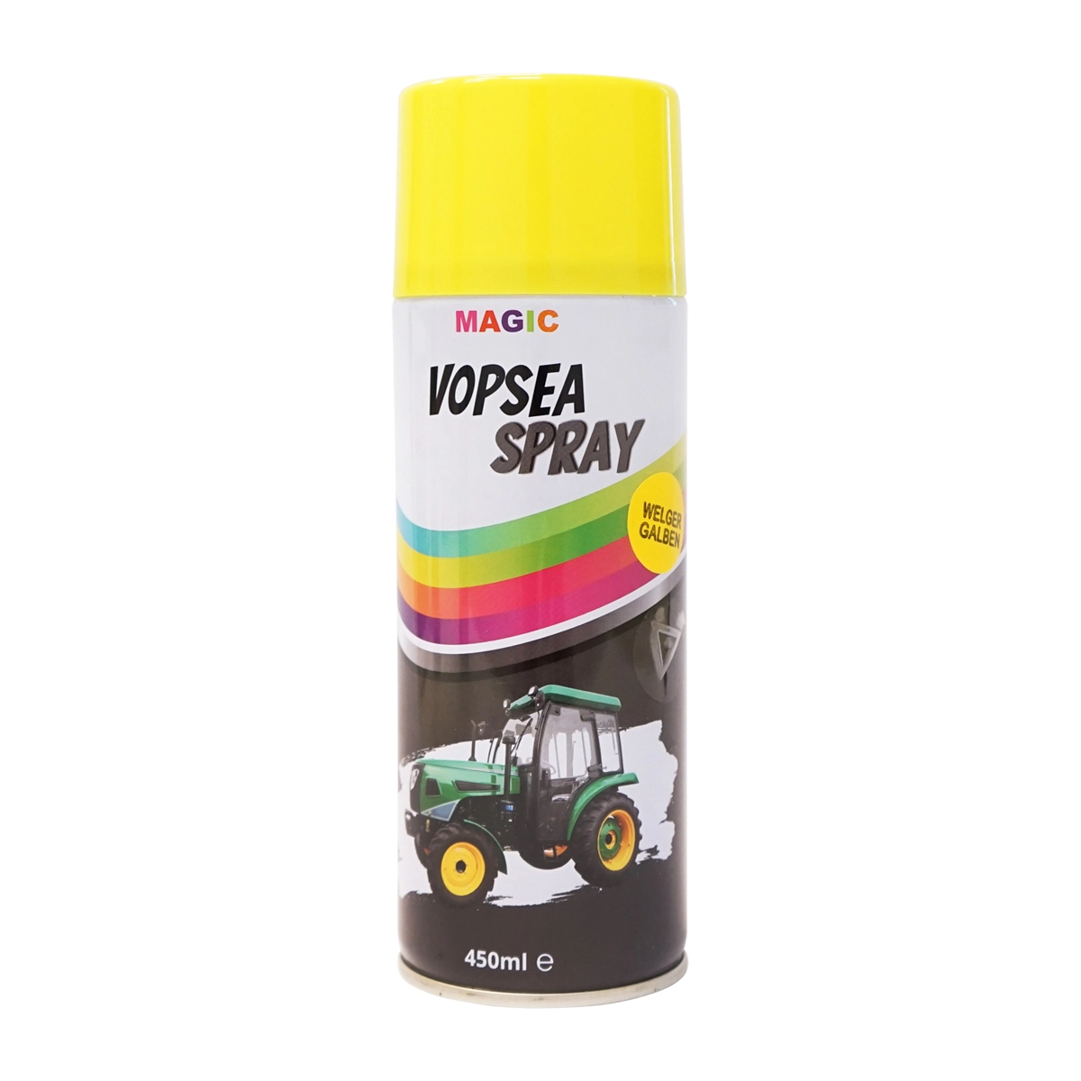 Spray vopsea auto galben tip Welger profesionala cu uscare rapida 450ml Spray vopsea auto galben tip Welger profesionala cu uscare rapida 450ml - imagine 1