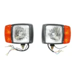 Set lampi fata cu semnalizare st/dr pentru JCB cod OEM 700/50055, 700/50056, 700/50119, 700/38400