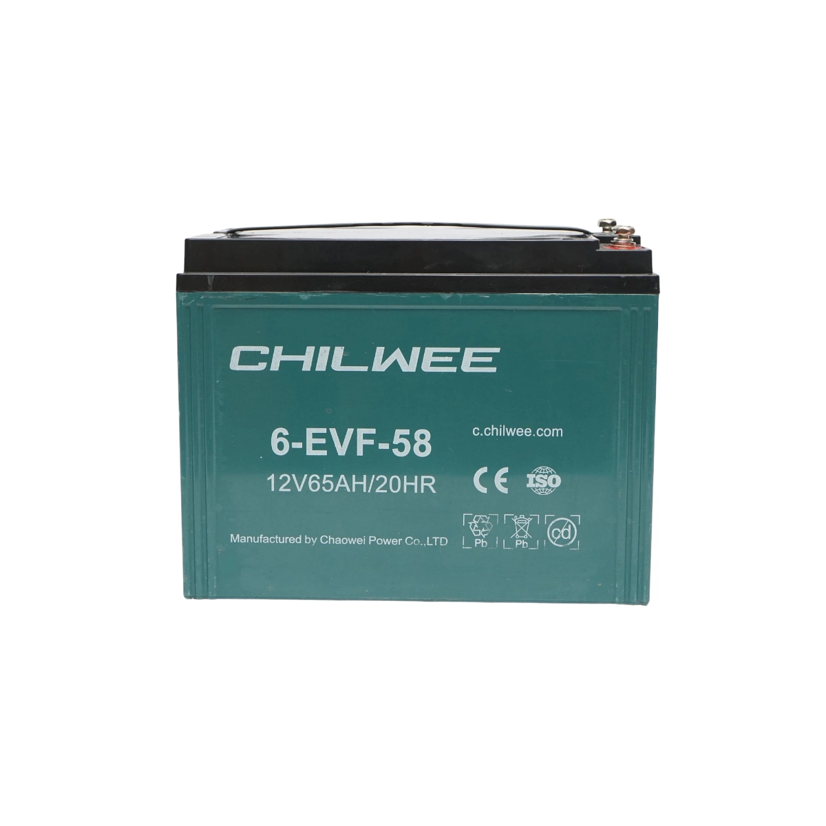 Baterie VRLA cu gel pentru bicicleta electrica cu grafen 6-EVF-58, 12V, 65AH-20HR CHILWEE Baterie VRLA cu gel pentru bicicleta electrica cu grafen 6-EVF-58, 12V, 65AH-20HR CHILWEE - imagine 1