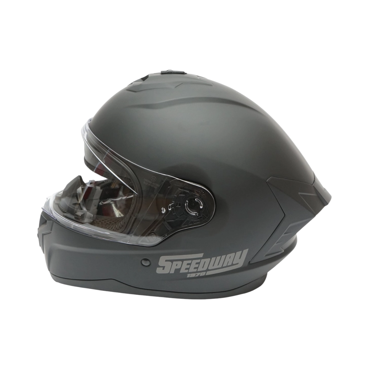 Casca moto integrala neagra cu viziera transparenta, marimea L Grit 2 Casca moto integrala neagra cu viziera transparenta, marimea L Grit - imagine 1