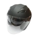 Casca moto tip jet neagra, model urban cu viziera transparenta si ochelari de soare, marimea XL - imagine 13
