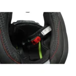 Casca motocross integrala negru mat cu viziera transparenta si ochelari de soare, marimea L Lion - imagine 9