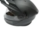 Casca motocross integrala negru mat cu viziera transparenta si ochelari de soare, marimea L Lion - imagine 8