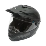 Casca motocross integrala negru mat cu viziera transparenta si ochelari de soare, marimea L Lion - imagine 7