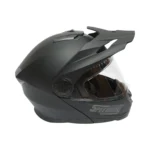 Casca motocross integrala negru mat cu viziera transparenta si ochelari de soare, marimea L Lion - imagine 5