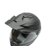 Casca motocross integrala negru mat cu viziera transparenta si ochelari de soare, marimea L Lion - imagine 6