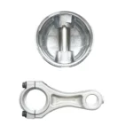 Set biela si piston echipat cu segmenti 80mm, pentru compresor aer Tractor Forestier, motor Perkins - imagine 5