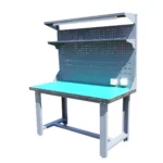 Banc de lucru atelier cu priza 220V, panou perforat si iluminat LED 1500x750x800+1000mm - imagine 7