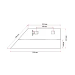 Brazdar 31x10 cm cu 2 gauri pentru plug agricol Konig Traktoren - imagine 3