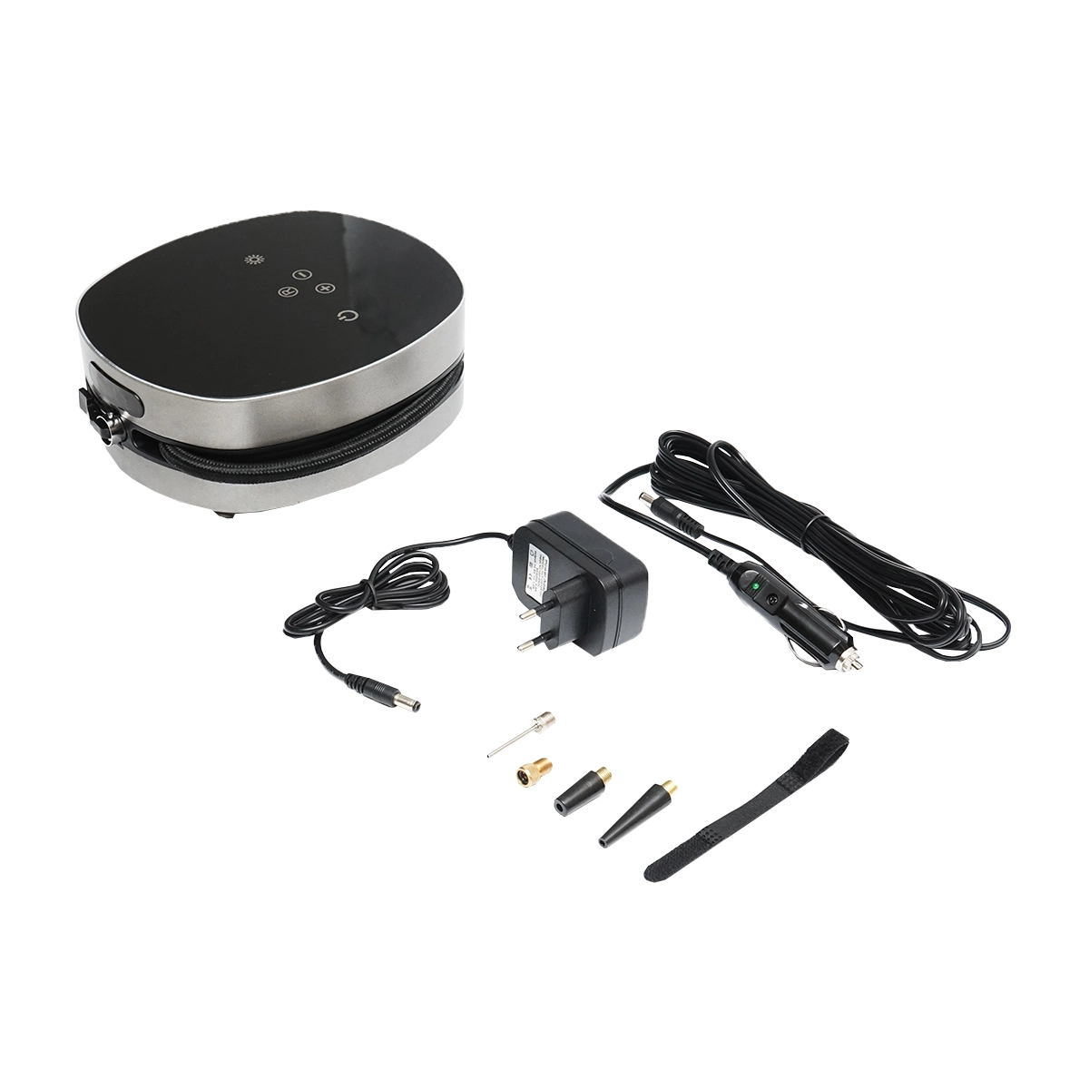 Compresor aer cu touch screen, acumulator 2500mAh, presiune maxima 8.27 Bar Compresor aer cu touch screen, acumulator 2500mAh, presiune maxima 8.27 Bar, tensiune alimentare 12.6V/1A, wireless Breckner Germany - imagine 1
