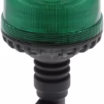 Girofar led profil redus, 17W, 12-24V, verde, montare pe stâlp flexibil, Ø 115mm x179mm