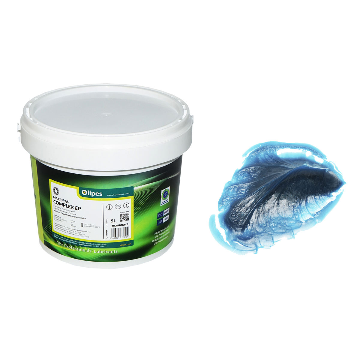 Vaselina Olipes MAXIGRAS Complex EP albastra 5L - Utilaje Agricole Craiova