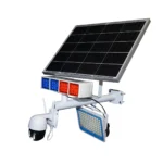 Lampa LED 300W cu panou solar 60W, baterie 14000mAh si camera supraveghere WIFI cu alarma - imagine 9