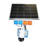 Lampa LED 300W cu panou solar 60W, baterie 14000mAh si camera supraveghere WIFI cu alarma - imagine 8