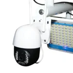 Lampa LED 300W cu panou solar 60W, baterie 14000mAh si camera supraveghere WIFI cu alarma - imagine 6