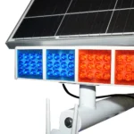 Lampa LED 300W cu panou solar 60W, baterie 14000mAh si camera supraveghere WIFI cu alarma - imagine 3