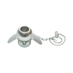 Nuca tirant lateral cu guler, lant si bolt 56x69mm, categoria 2-2 - imagine 3