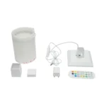 Lampa de podea decorativa LED RGB 4.8W dimabila 240lm, mod muzica cu telecomanda 1500x125x125mm IP20 - imagine 4