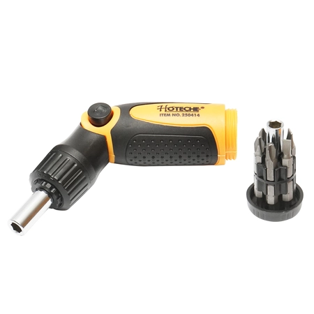 Set surubelnita flexibila, clichet cu cap magnetic si 12 biti Hoteche Set surubelnita flexibila, clichet cu cap magnetic si 12 biti Hoteche - imagine 1