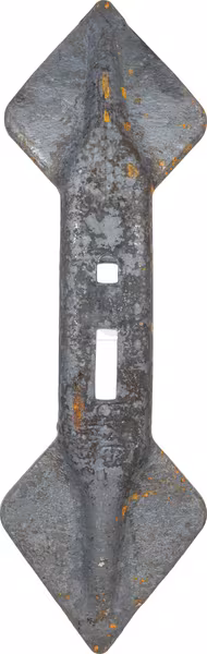 Brăzdar cultivator 450x135x20mm reversibil curbat 2 orificii Brăzdar cultivator 450x135x20mm reversibil curbat 2 orificii - imagine 1