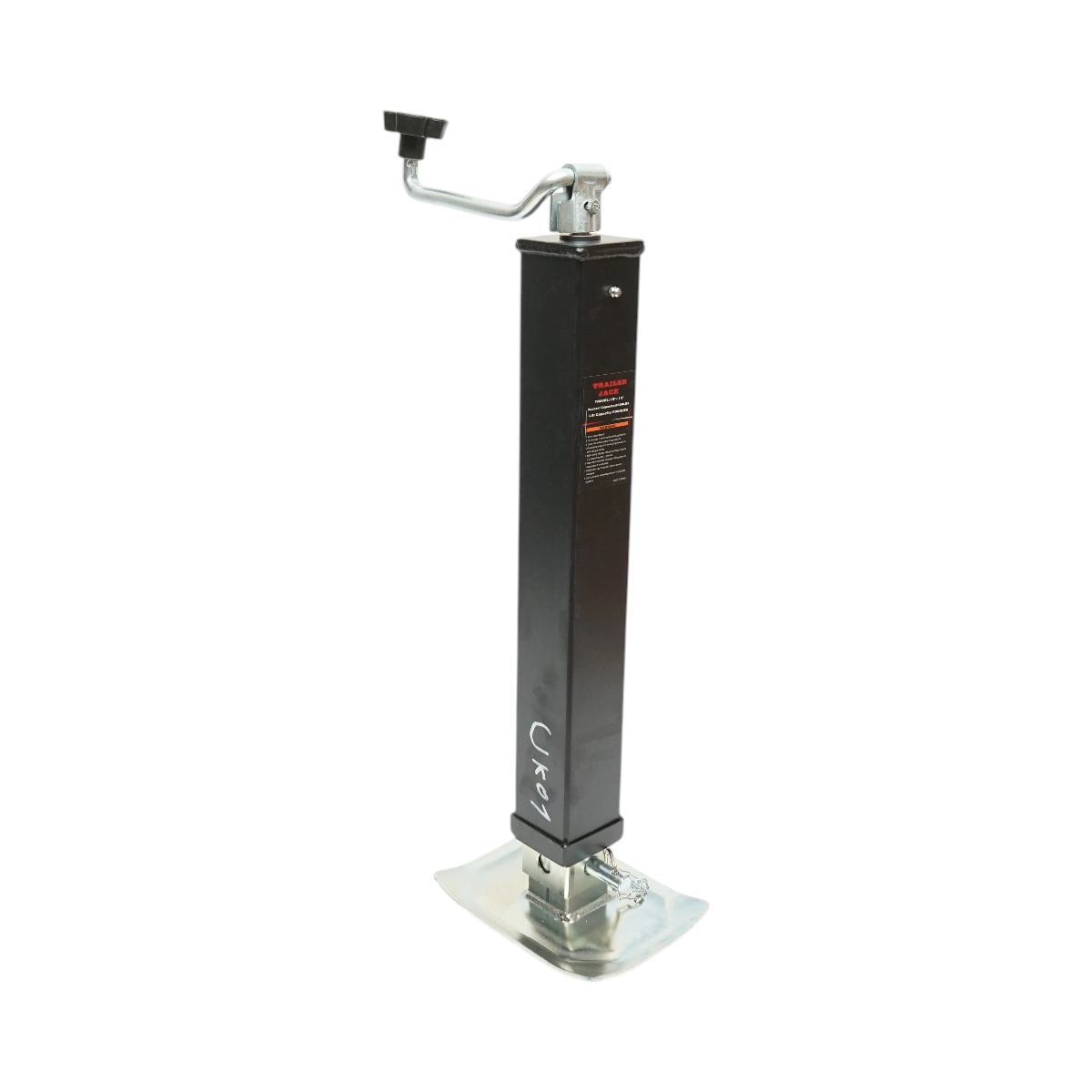 Picior de sprijin remorca reglabil cu manivela 56cm, fixare laterala, sarcina maxima 3175kg Picior de sprijin remorca reglabil cu manivela 56cm, fixare laterala, sarcina maxima 3175kg - imagine 1