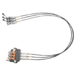 Distribuitor hidraulic cu 3 manete, lungime cablu 2m presiune 250 bar debit 80L/min