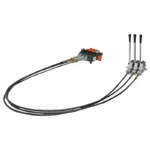 Distribuitor hidraulic cu 3 manete, lungime cablu 2m presiune 250 bar debit 80L/min - imagine 2