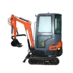 Mini excavator 1.4T cu cabina, motor diesel 25CP, rotire 360 grade, adancime sapare 2200mm, capacitate ridicare 350Kg, cupa 400x400x300mm THOR - imagine 15