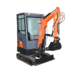 Mini excavator 1.4T cu cabina, motor diesel 25CP, rotire 360 grade, adancime sapare 2200mm, capacitate ridicare 350Kg, cupa 400x400x300mm THOR - imagine 11