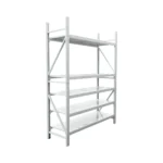 Raft metalic depozitare 5 nivele 200x60x250cm, 300 kg/polita, gri Breckner Germany - imagine 9