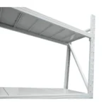 Raft metalic depozitare 5 nivele 200x60x250cm, 300 kg/polita, gri Breckner Germany - imagine 5