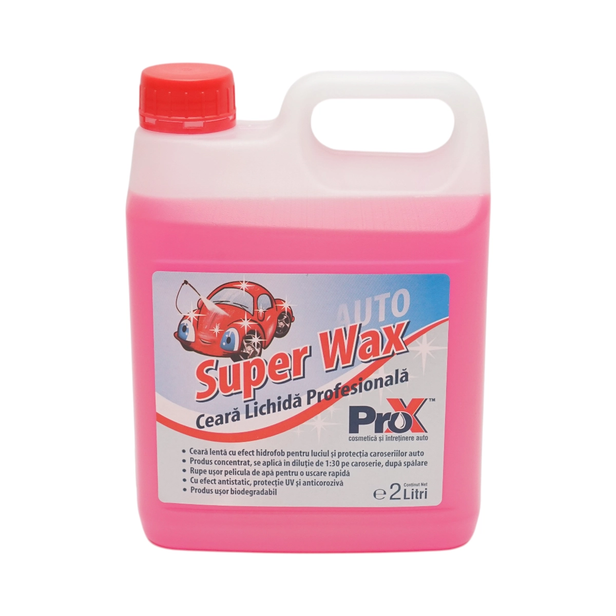 Ceara auto lichida hidrofoba concentrata profesionala Super Wax Pro-X 2L Ceara auto lichida hidrofoba concentrata profesionala Super Wax Pro-X 2L - imagine 1