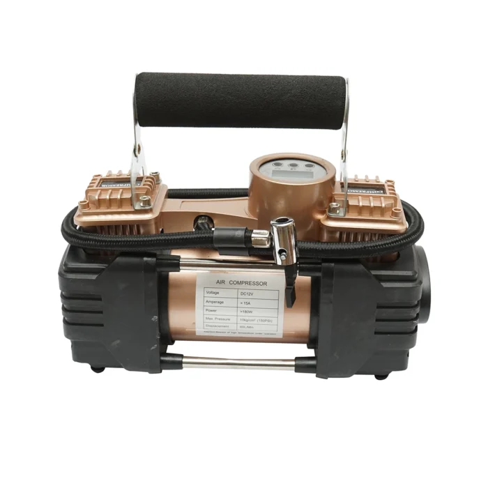 Compresor aer umflat roti 12V 180W, 150PSI, 45l/min, cablu 3m, kit ...